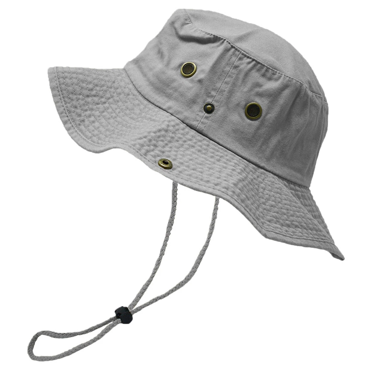 Cotton Gray Men's Bucket Hats for sale | eBay