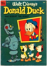 DONALD DUCK 28 CARL BARKS ROBOT COVER WALT DI...