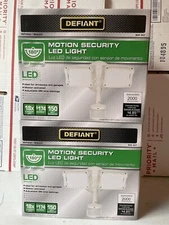 2 PACK Defiant 180 Degree Motion Activated LED Security Light White