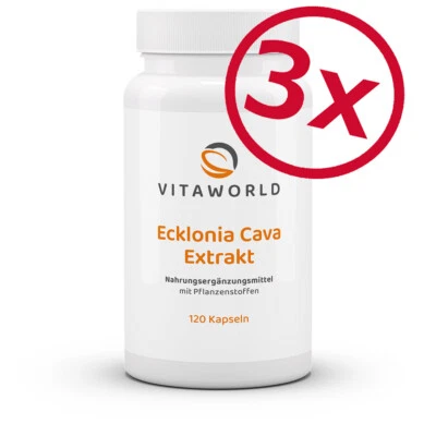 Vita World 3 Pack Ecklonia Cava Extract 3 x 120 Capsules