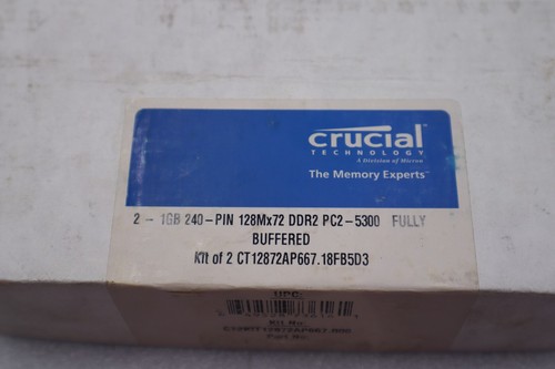CRUCIAL ct12872ap667 FULLY BUFFERED STOCK #K-1876 - Picture 1 of 4