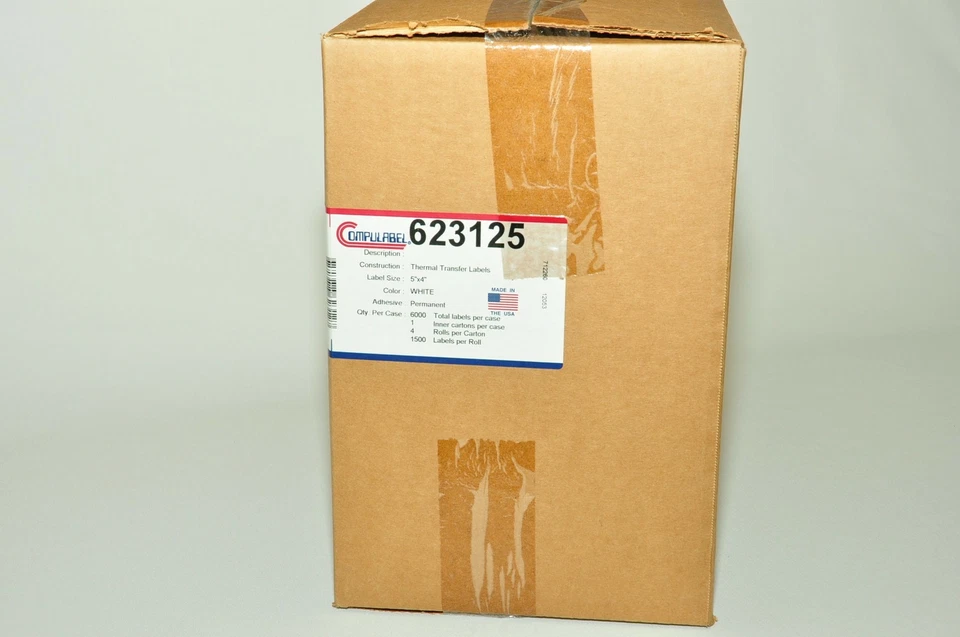 Compulabel Thermal Transfer Shipping Labels, 5 inch x 4 inch, White, Permanen... - Image 3 of 3