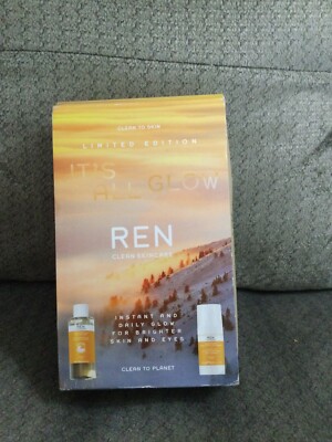 New Ren Clean Skincare, Instant & Daily Glow For Brighter Skin & Eyes, Limited