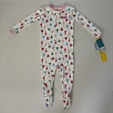 Baby Toddler Girls Carter's Christmas Cotton Sleeper 1pc Pajamas 12 months NWT