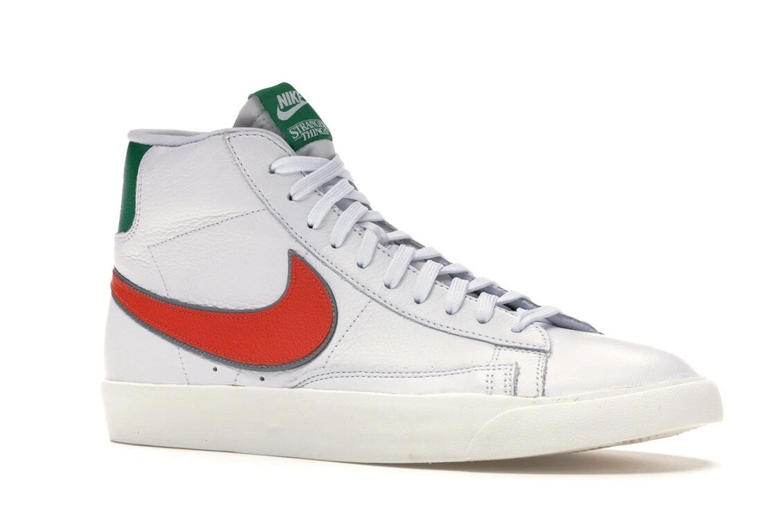 biologie Mysterieus Grit Nike Blazer size 14. White Green Stranger Things Hawkins High School  CJ6101-100. | eBay