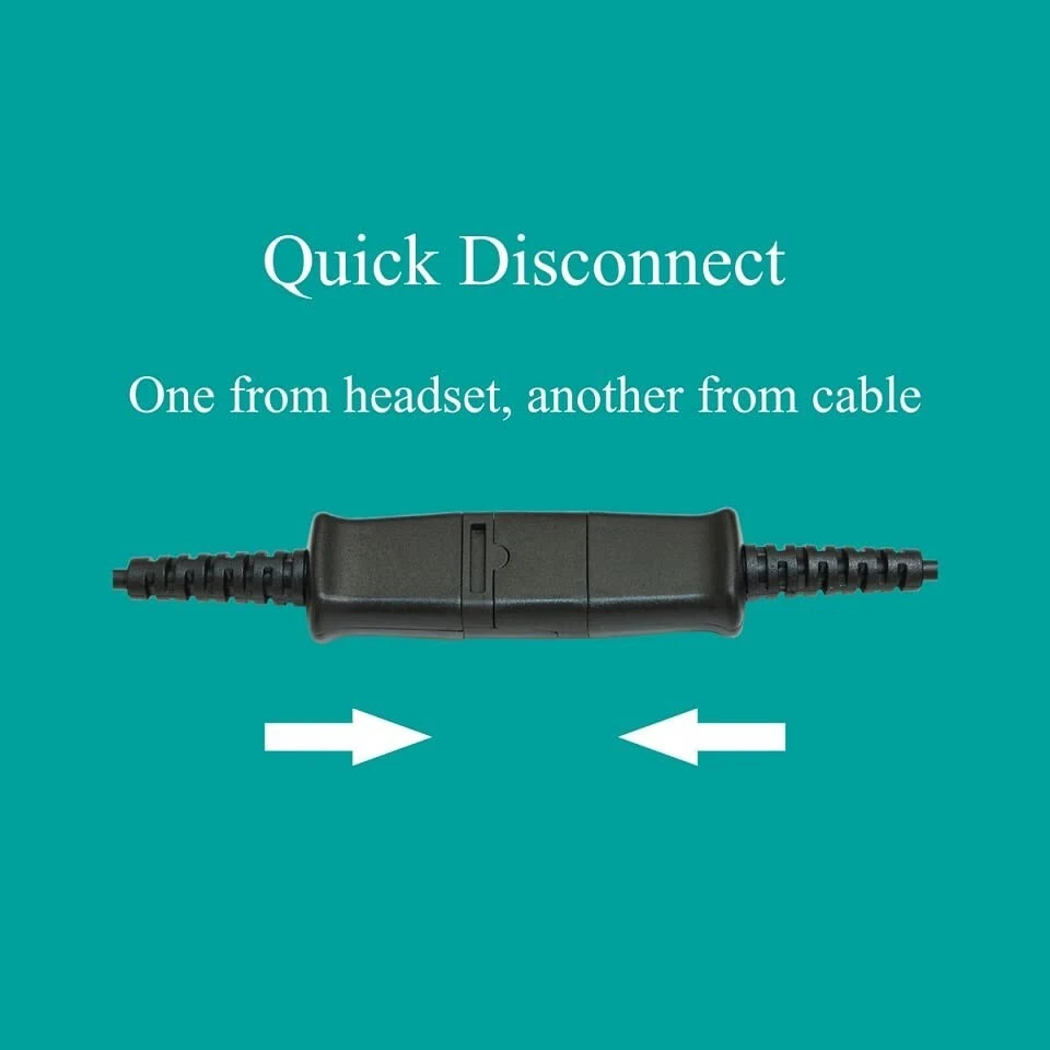 U10 Headset Adapter Cable for Cisco Plantronics IP Phones Quick Disconnect - Image 3 of 3