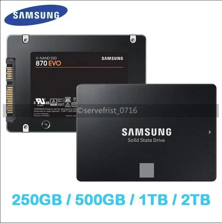 SAMSUNG SSD 870 EVO 2TB 1TB 500GB 250GB 2.5&#034; III Solid State Drive lot eBay