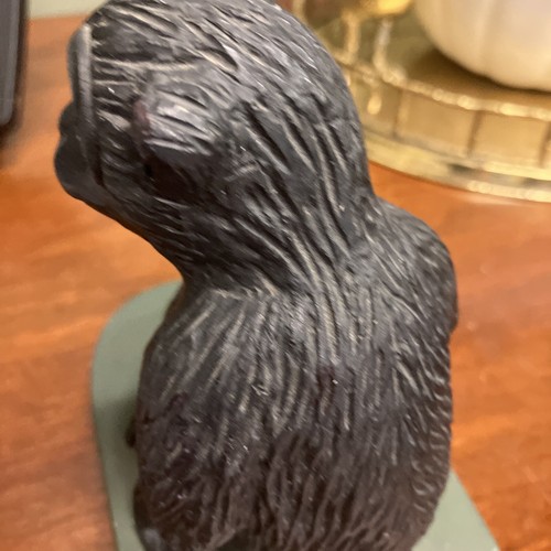 Vintage Black MONKEY BOOKENDS Green/Gold Base Bombay? Resin-6”x5”-2 - Picture 15 of 15
