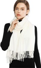 Scarfs for Women Fall Winter Ivory Pashmina Shawls and Wraps for Evening Dres...