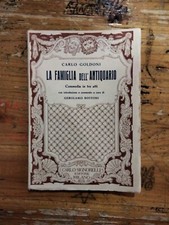 [G164] LA FAMIGLIA DELL'ANTIQUARIO - COMMEDIA IN TRE ATTI - SIGNORELLI EDITORE
