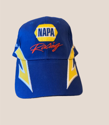 Napa Michael Waltrip Racing Toyota Men s Hat Cap One Size Blue  Yellow 
