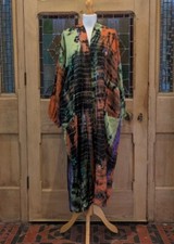 Cofur Recycled Saree Silk Tie Dyed Bardot Kimono