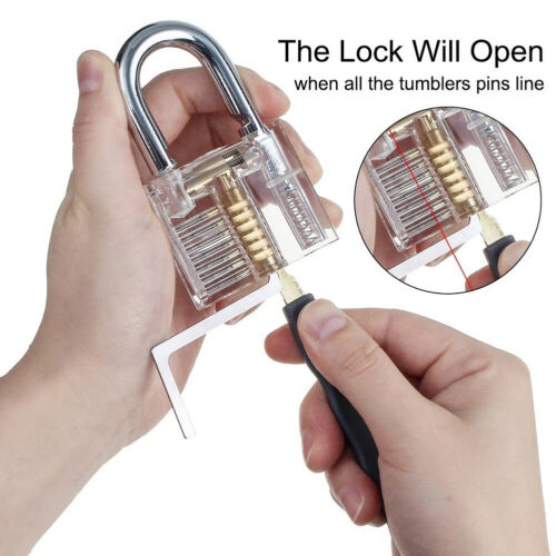 1 Set Lock Picking Set Steel Key Extractor Practice Lock Pick Set for Hand Tools - Picture 6 of 10