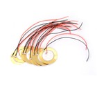 10x 27mm Piezo Elements Sounder Sensor Trigger Drum Disc + wire copper Pop-wy