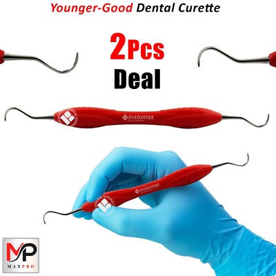 X2 Dental Curette 7/8 | Silicone Handle Universal Use for Scaling & Root Planing