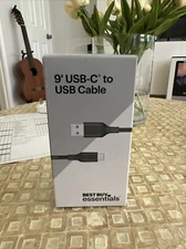 Best Buy essentials- 9' USB-C to USB Cable - Black