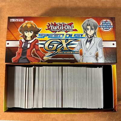   Yugioh 600 Mixed Cards Lot  + Speed Duel GX Storage Box | Commons/Rares/Holo