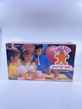 Vintage Tupperware MINI PARTY SET Tuppertoys Cake Taker Plates Server New