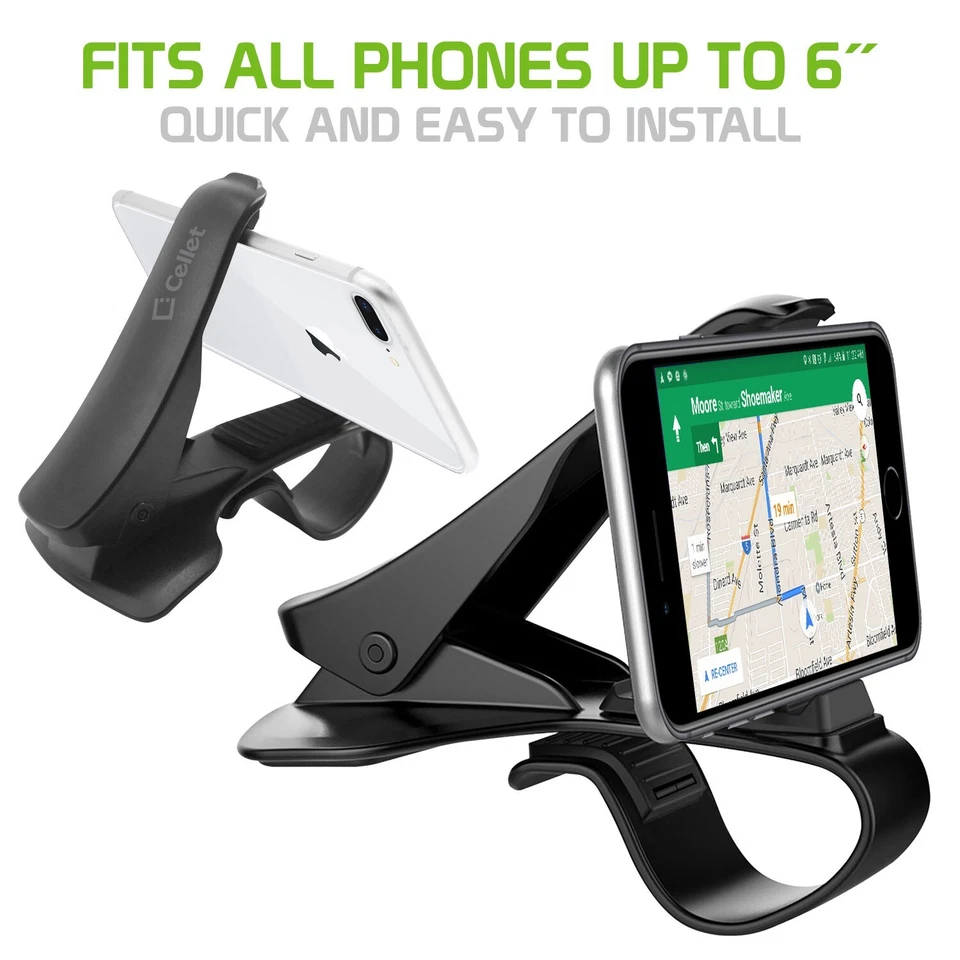 Cellet Dashboard Phone Holder – Secure Clip Mount for Safe & Hands-Free Driving - Image 4 of 4