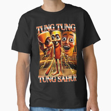 Tung Tung Tung Sahur Funny Meme Brainrot Humor Gen Z Unisex T-Shirt