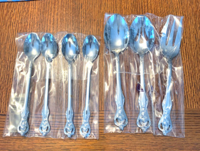 Heritage Mint Flatware Royal Alister serving set + iced tea spoons meat fork etc