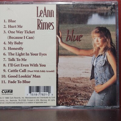 LeAnn Rimes CD Blue Country 1990s 11 Song Debut Studio Album Very