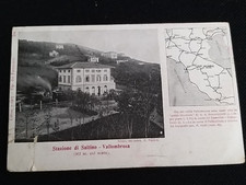 ***VALLOMBROSA (FIRENZE) STAZIONE DI SALTINO *** CARTOLINA POSTALE 1907 VG !!!