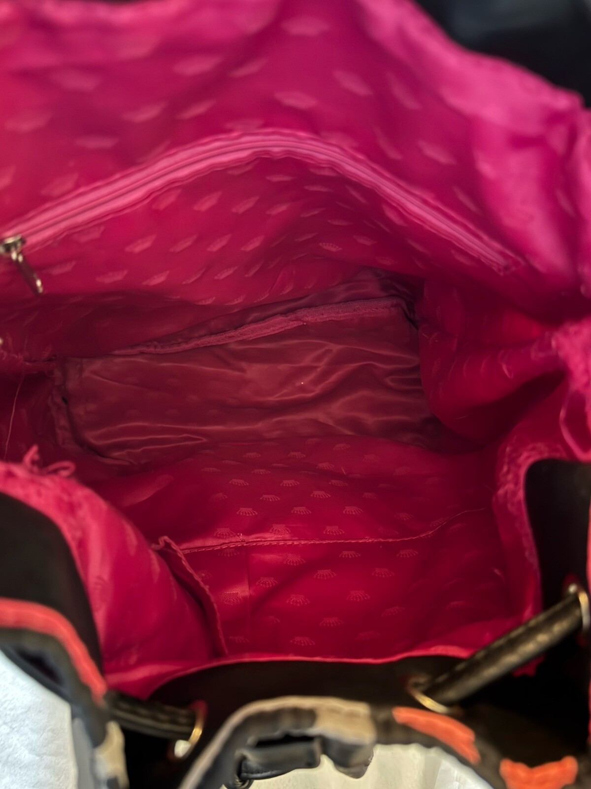 Juicy Couture Drawstring Backpack Multicolor Sati… - image 13