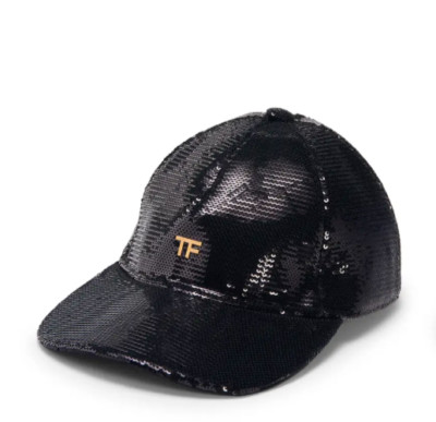 Tom Ford Sequin Logo Baseball Cap