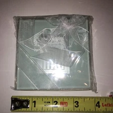 Kate Aspen Forever Glass Photo Coasters (Set Of 2)