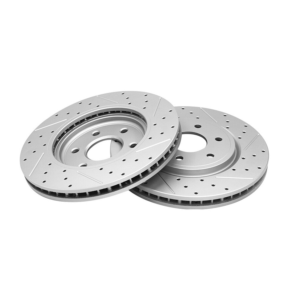 Nissan Brake Pads Oem Complete Drilled & Slotted Brake Rotor & Ceramic Pad Kit For Nissan Frontier, Xterra, Suzuki Equator Brakes And Rotors Front And Rear - Foto 6