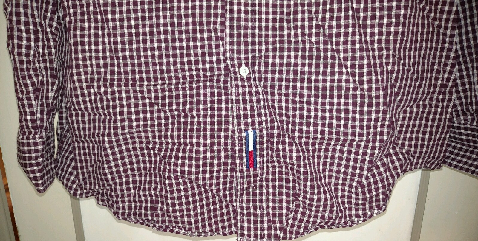 Tommy HILFIGER Weekend Classics Men Button Down Long Sleeve Plaid Shirt 16 34-35 image 4