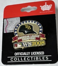 Tampa Bay Rays Pin 2008 World Series Champions  Lapel Pin Aminco MLB
