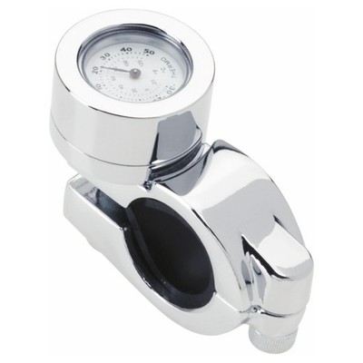 MOTORRAD LENKERTHERMOMETER AMAS AM.2266 CHROM 22-25 MM ZUBEHÖR TEMPERATUR