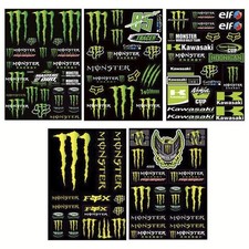Large Monster Energy Motorbike Cars Helmet Decals Dirt Bike Stickers Decals DIY