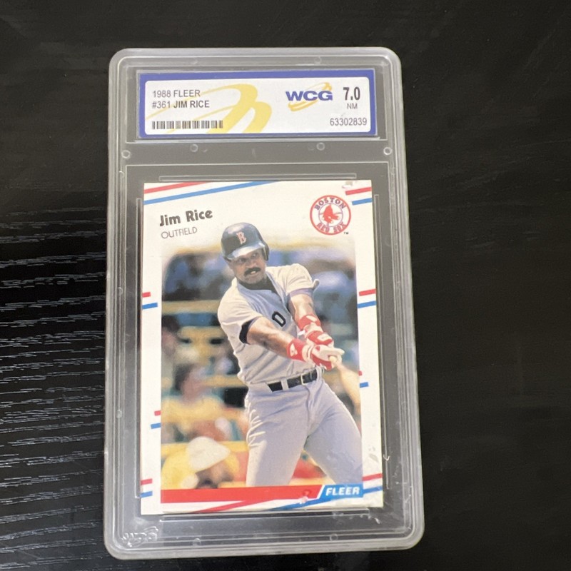 1988 FLEER #361 JIM RICE WCG 7.0