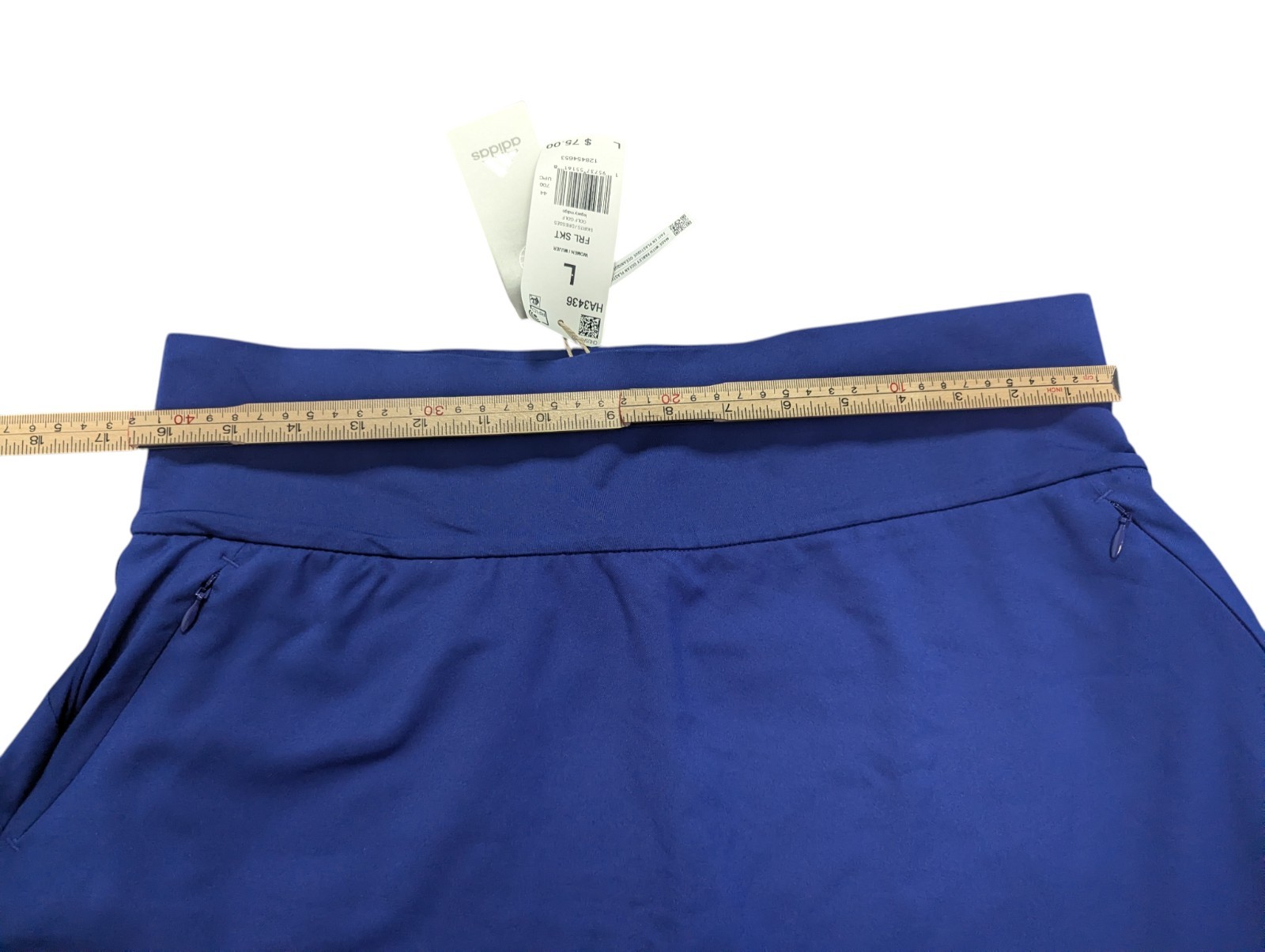 New Adidas Skort Large Ocean Recycled Fabric Royal Blue Indigo Tennis Skirt Golf thumbnail 6