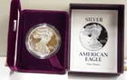 1993 P US Proof Silver Eagle $1 Box/COA Original (Key Date)