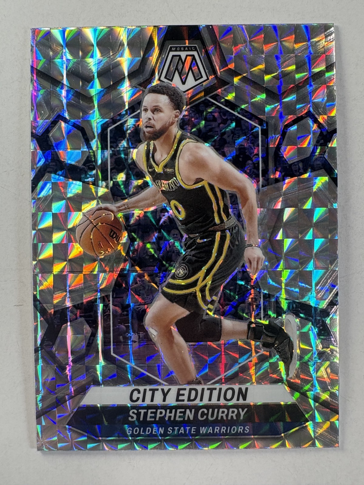 2023-24 Panini Mosaic Stephen Curry #276 Silver Prizm Warriors 