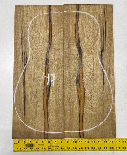 Black Limba Guitar Back Dreadnought 22"x 8-3/8"x 3/16" #47