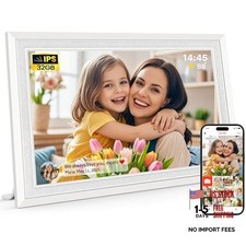 Frameo 10.1" Digital Picture Frame, Smart WiFi Digital 10.1" Elegant White