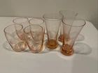 Pink Depression Glassware Set