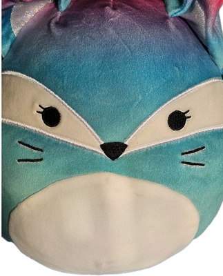 #ad Squishmallow Vickie the Rainbow Fox 8quot; To 9quot; Plush Pink Blue Clean Excellent Con $6.00