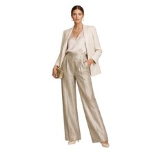 Ralph Lauren Purple Label Metallic Wide Leg Pants Size 8