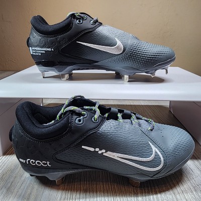 Nike Hyperdiamond 4 Elite Softball Black/Grey Womens Sizes 7-11 New CZ5917-001