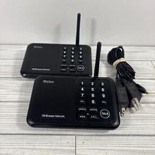 Wuloo 10 Channel FM Wireless Intercom System 1 Mile Range WL666 Lot of 2 TESTED
