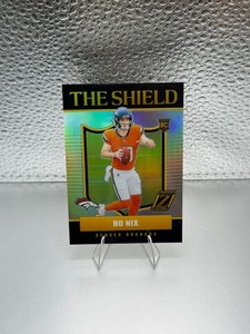 2024 Panini Zenith football - #4 Bo Nix The Shield RC Broncos CASE HIT!