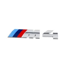 Chrome Trunk Emblem For Bmw F82 G82 M4 Rear Decal Badge