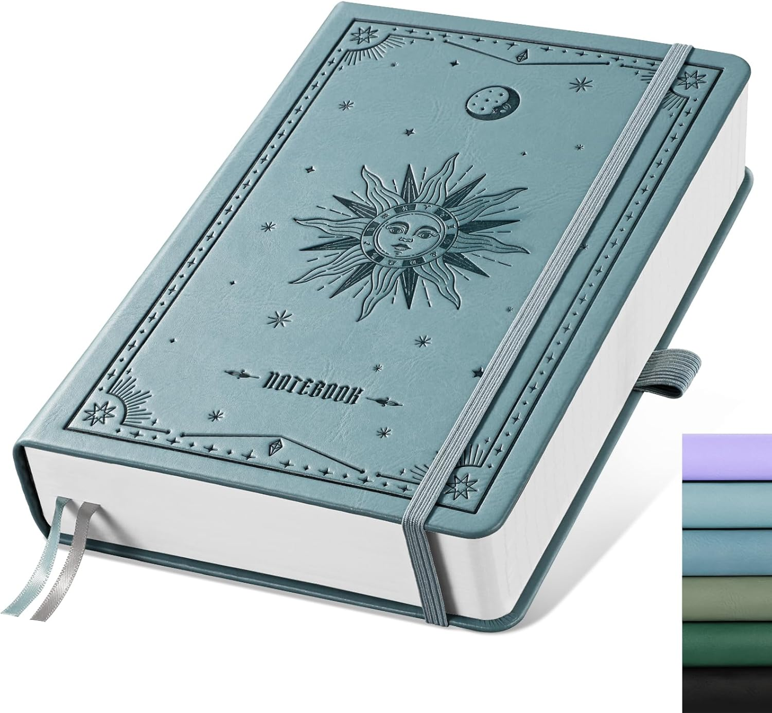 A5 Notebook Lined Journal - 320 Numbered Pages, 100Gsm Thick Notepad, Hardcover