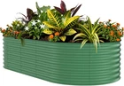Galvanized Raised Garden Bed Outdoor 8x4x2ft Metal Planter Box Flower Vegetable